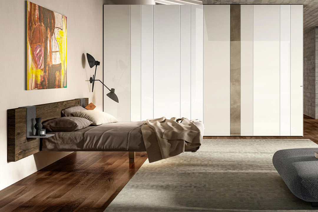 Fluttua Wide Wood Bed Beds Lago