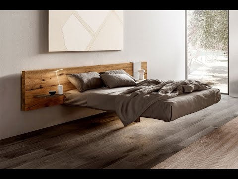 Fluttua Wide Wood Bed Beds Lago