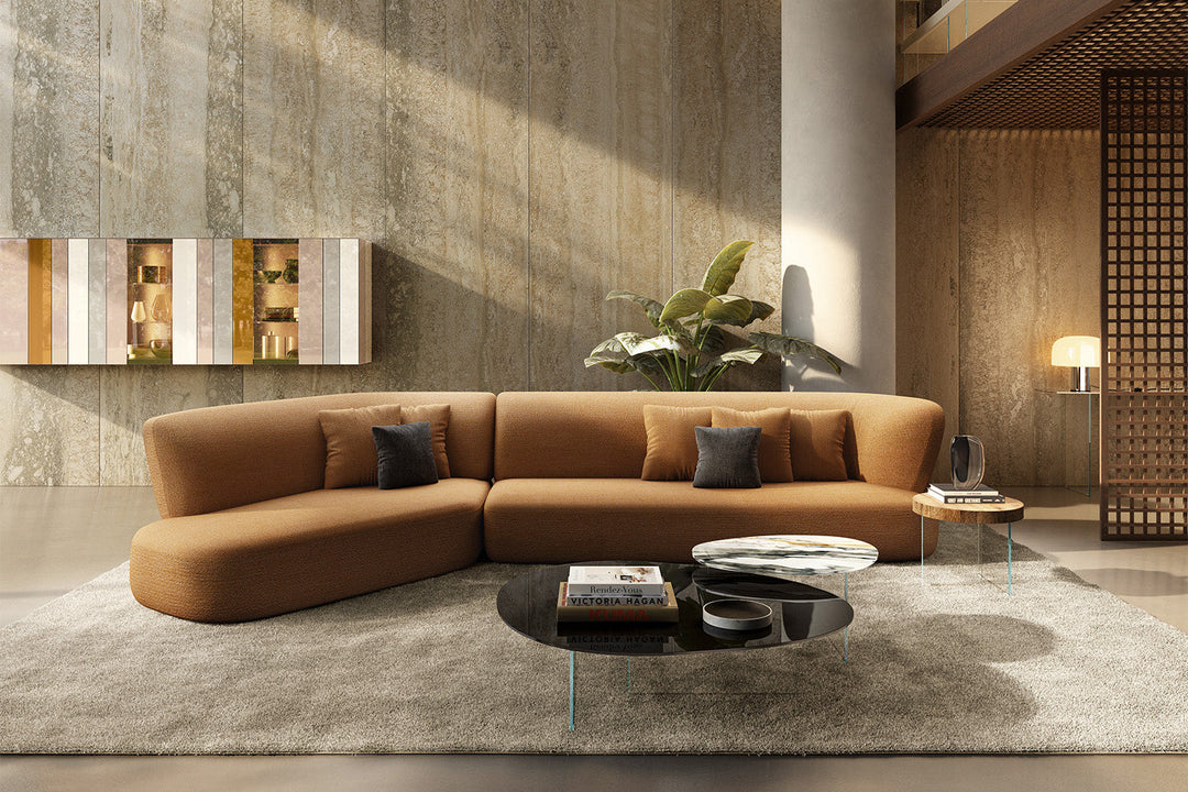 Londy Sectional Sofa With Inclined Chaise Sectionals Lago