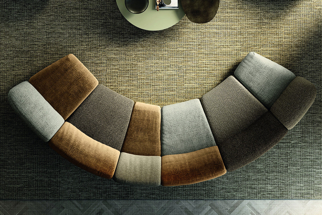 N.O.W. 2914 Curved Sectional Sofa Sectionals Lago