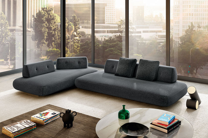Sand 1144+1146 Sectional Sofa with Chaise Sectionals Lago