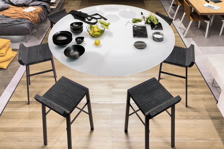 Steps Stool Bar + Counter Stools Lago