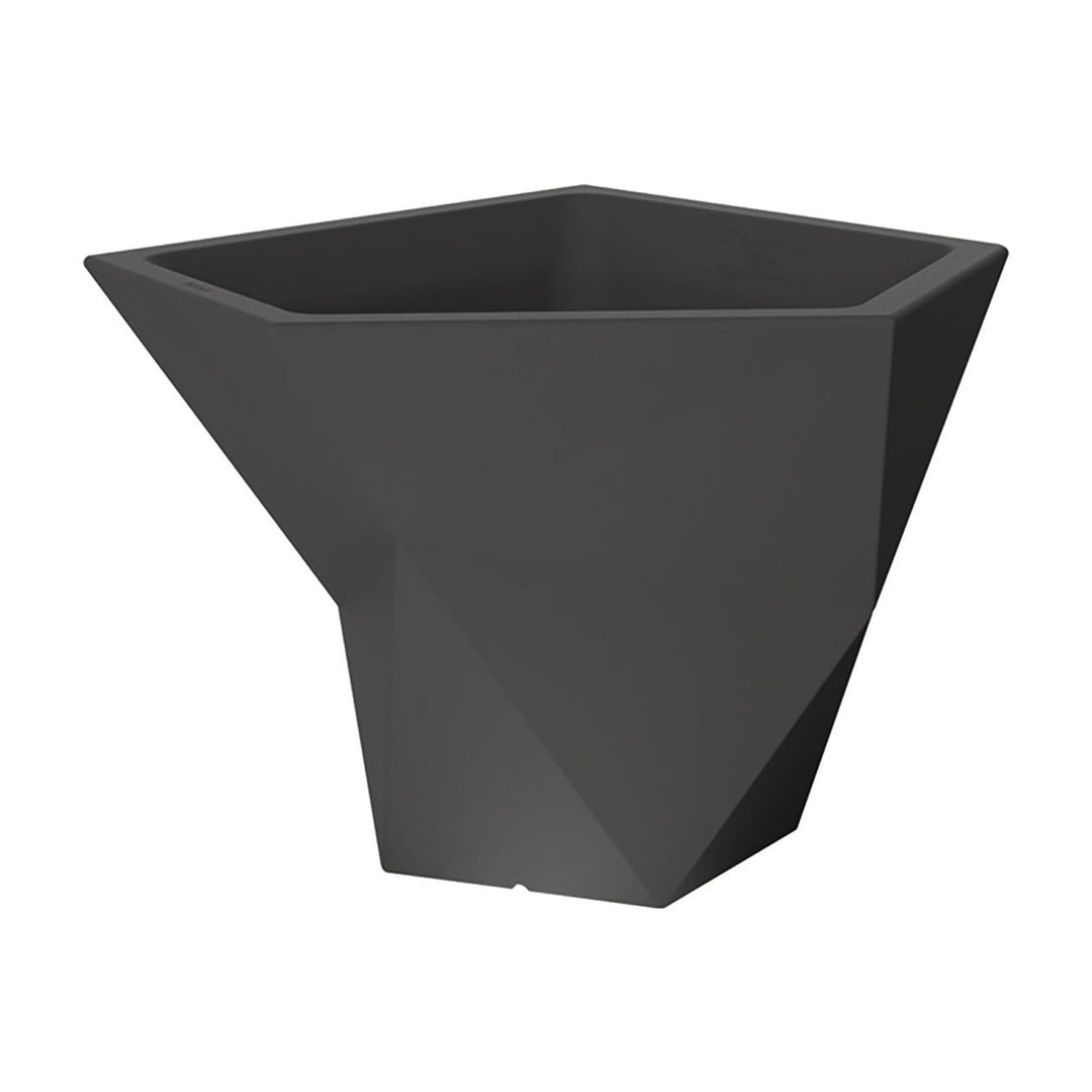 Faz Planter Pot Outdoor Vondom Anthracite Large: 61.5 in width 