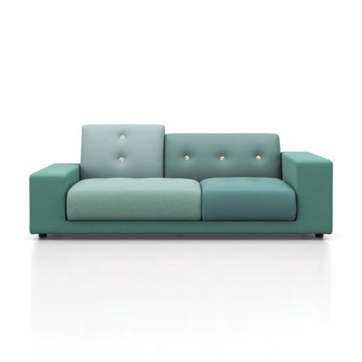 Polder Compact Sofa Sofas Vitra The Sea Greens Low Armrest Left