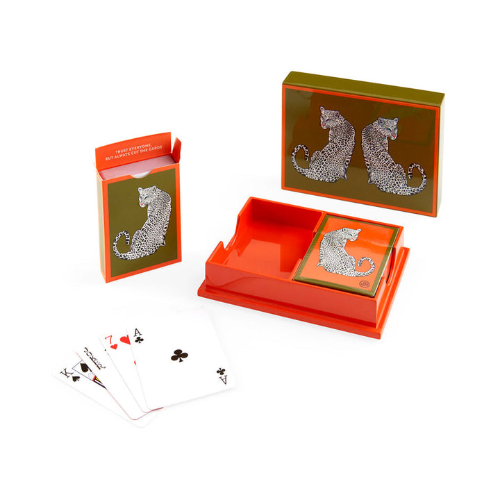 Leopard Lacquer Card Set Jonathan Adler Default Title