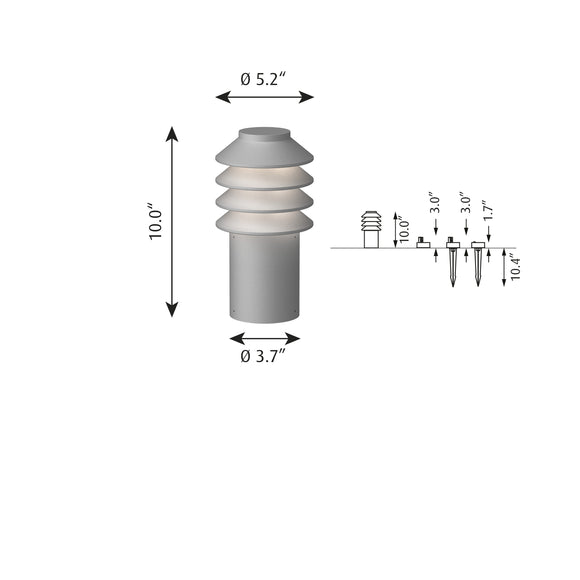 Bysted Garden Outdoor Bollard Light Louis Poulsen
