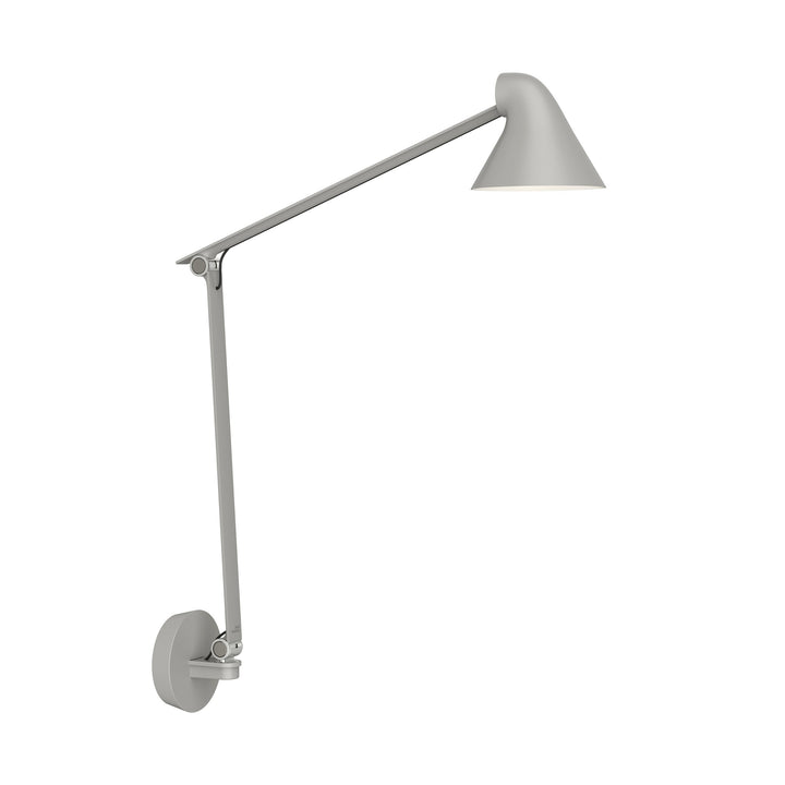 NJP Box Long Wall Sconce Wall Light Fixtures Louis Poulsen Light Aluminum Grey 2700K - Warm White