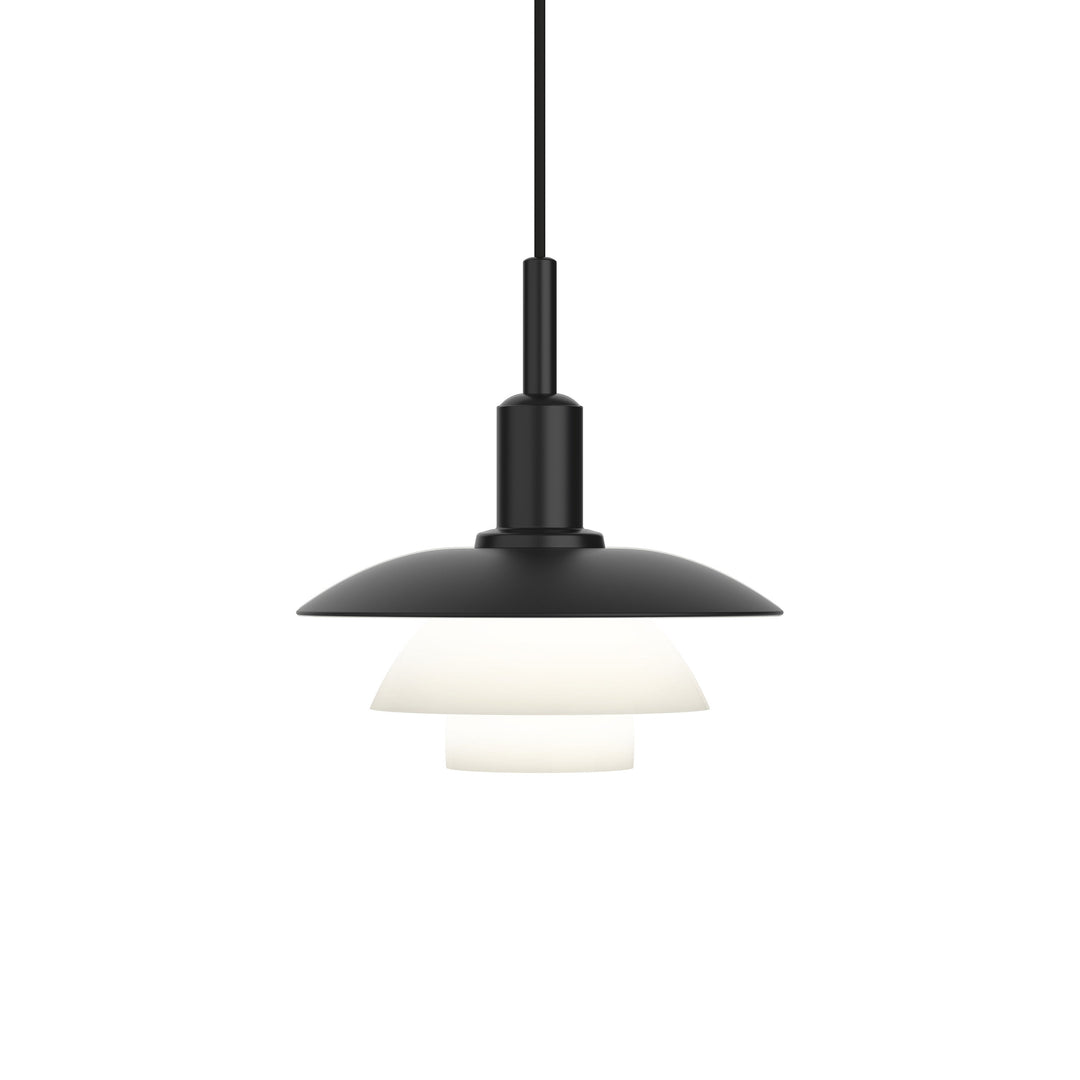 PH 3/3 Pendant Light Lighting Louis Poulsen Metal Black / Opal Glass