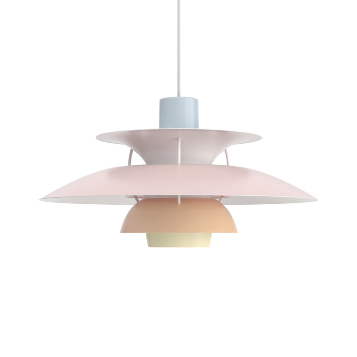 PH 5 Pendant Light Lighting Louis Poulsen Pastels Blue Rose Peach