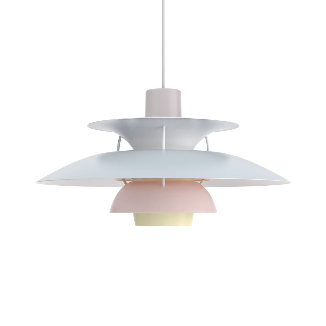 PH 5 Pendant Light Lighting Louis Poulsen Pastels Oyster Blue Rose