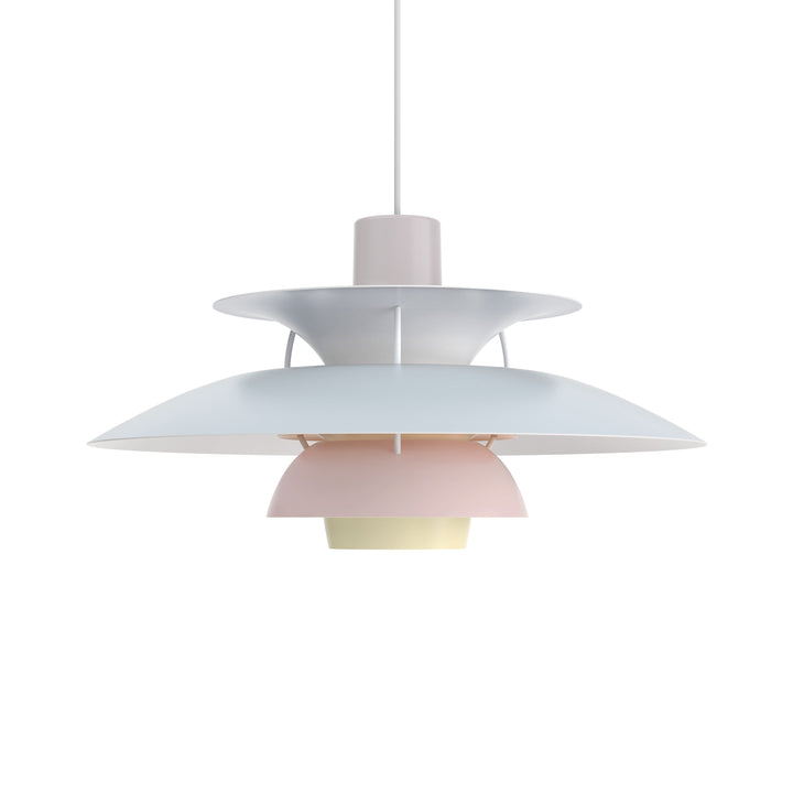 PH 5 Pendant Light Lighting Louis Poulsen Pastels Oyster Blue Rose