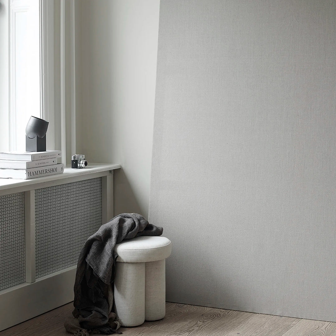 Big Foot Stool, Linen - White Chalk Stool 101 Copenhagen   