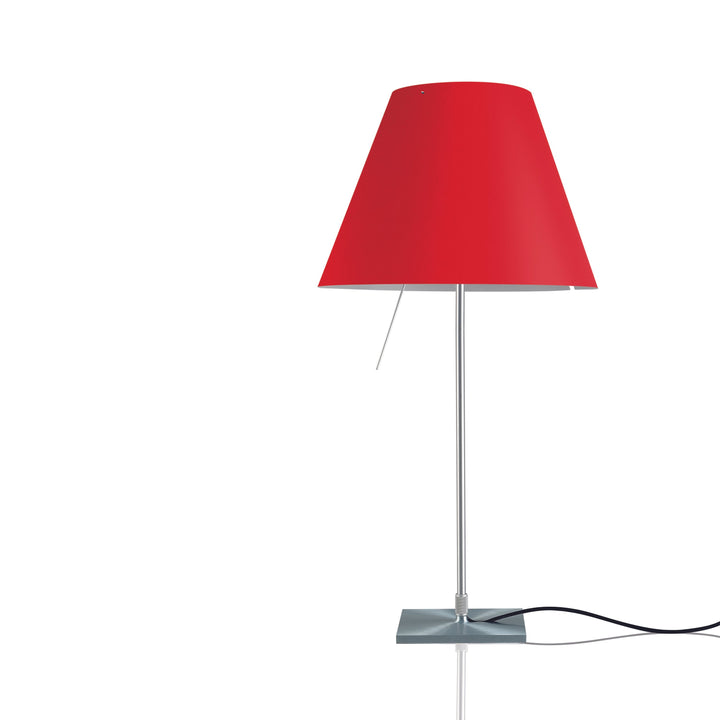 Costanza Table Lamp Table Lamps Luceplan Primary Red Aluminum