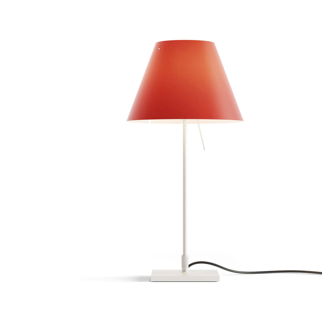 Costanza Table Lamp Table Lamps Luceplan Primary Red Off White