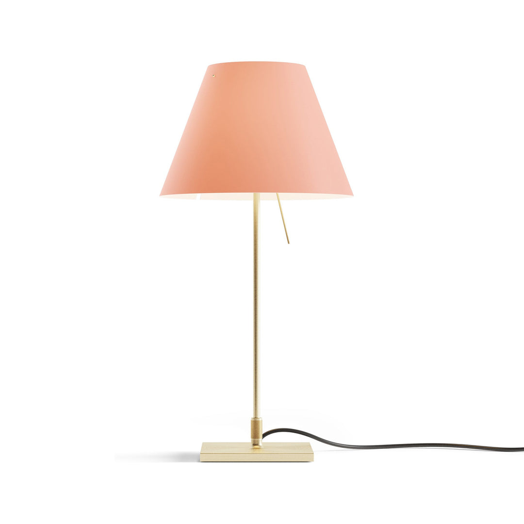 Costanza Table Lamp Table Lamps Luceplan Edgy Pink Brass