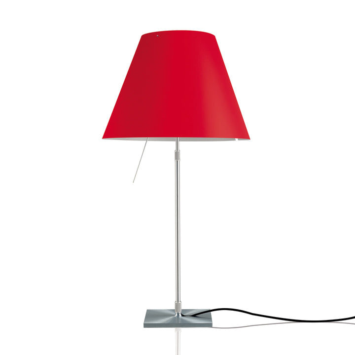 Costanza Table Lamp with Sensor Dimmer Table Lamps Luceplan Primary Red