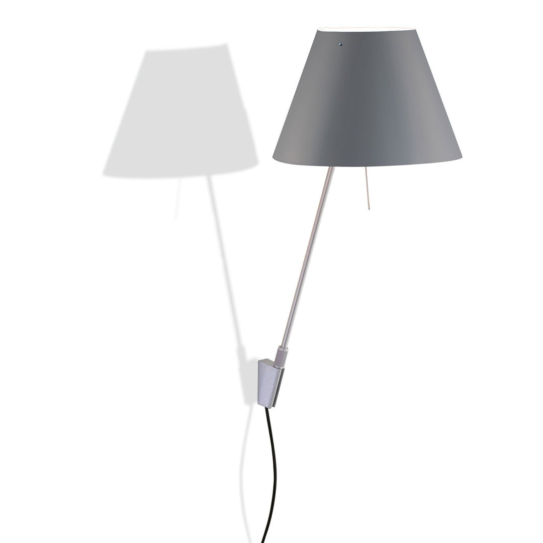 Costanzina Wall Sconce Wall Light Fixtures Luceplan Concrete Gray / Aluminum