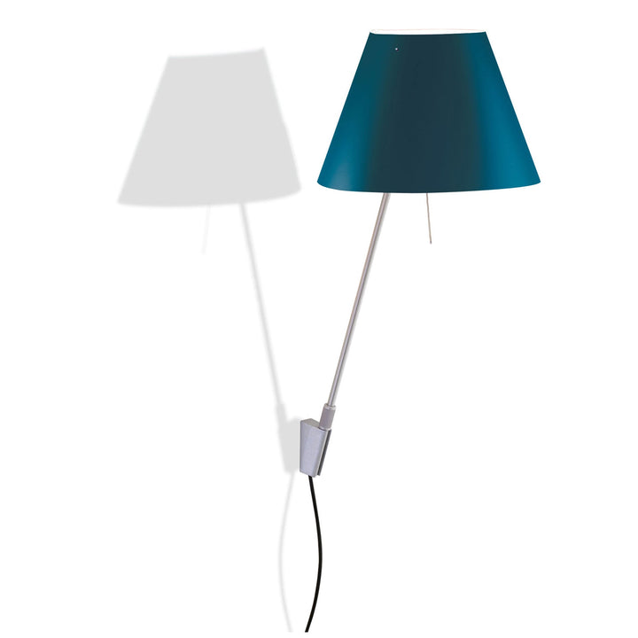Costanzina Wall Sconce Wall Light Fixtures Luceplan Petroleum Blue / Aluminum