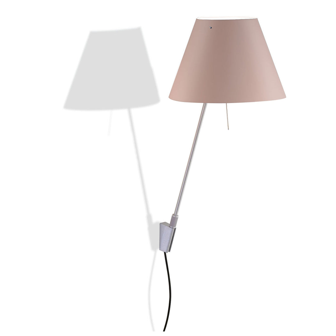 Costanzina Wall Sconce Wall Light Fixtures Luceplan Soft Skin / Aluminum
