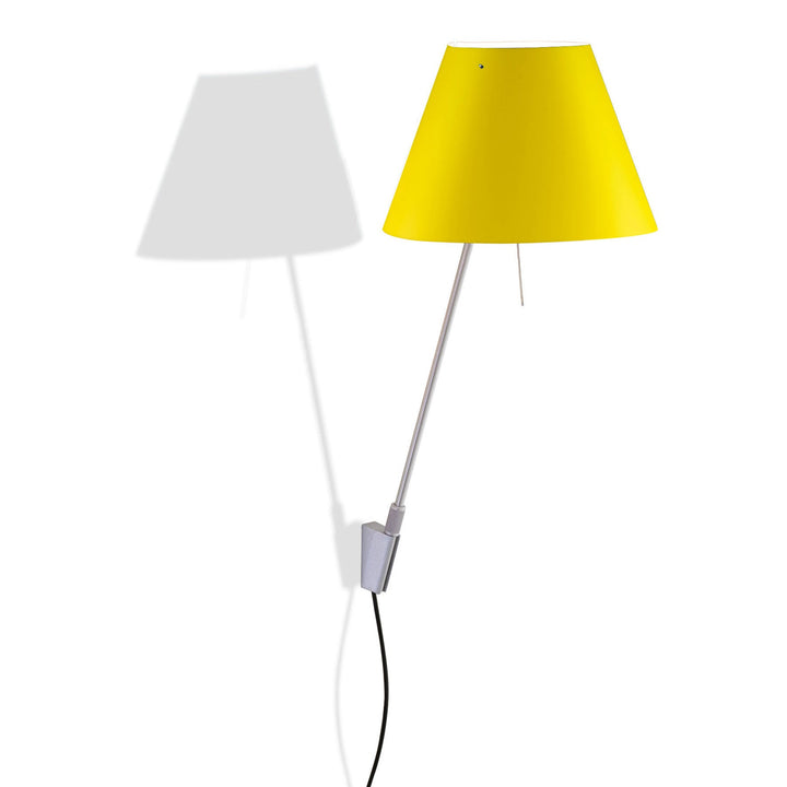 Costanzina Wall Sconce Wall Light Fixtures Luceplan Smart Yellow / Aluminum