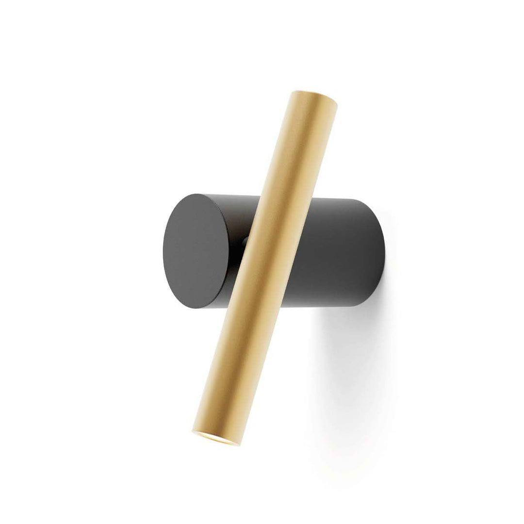 Doi LED Wall/Ceiling Light Wall Light Fixtures Luceplan Black / Brass 2700K - Warm White