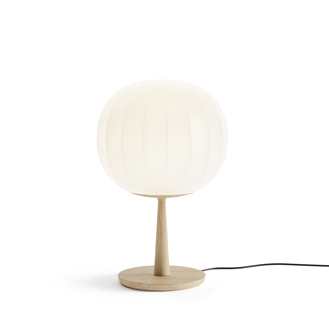 Lita Table Lamp Table Lamps Luceplan Ash Wood Medium: 11.8 in diameter