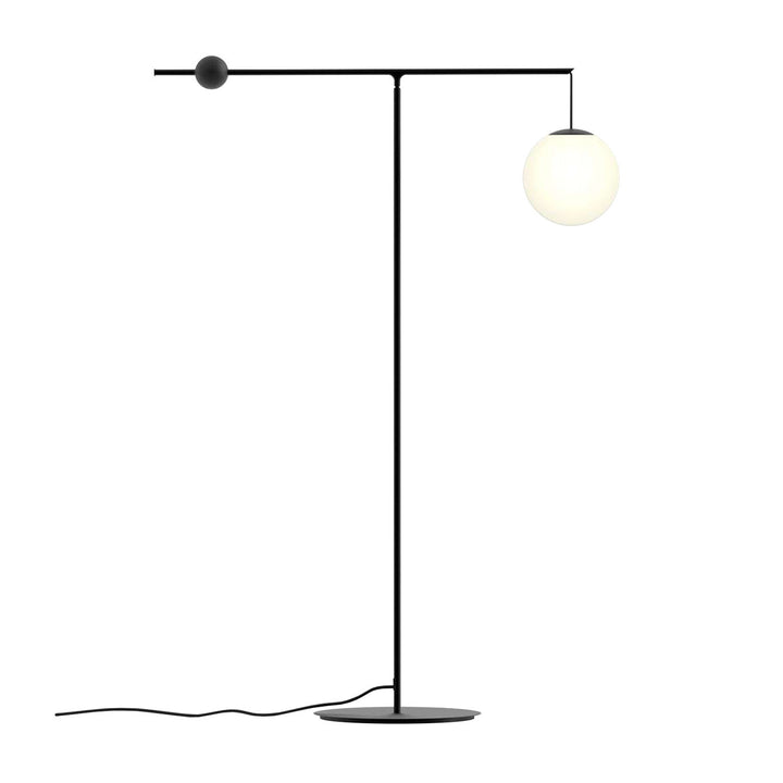 Malamata Adjustable Floor Lamp Floor Lamps Luceplan Black