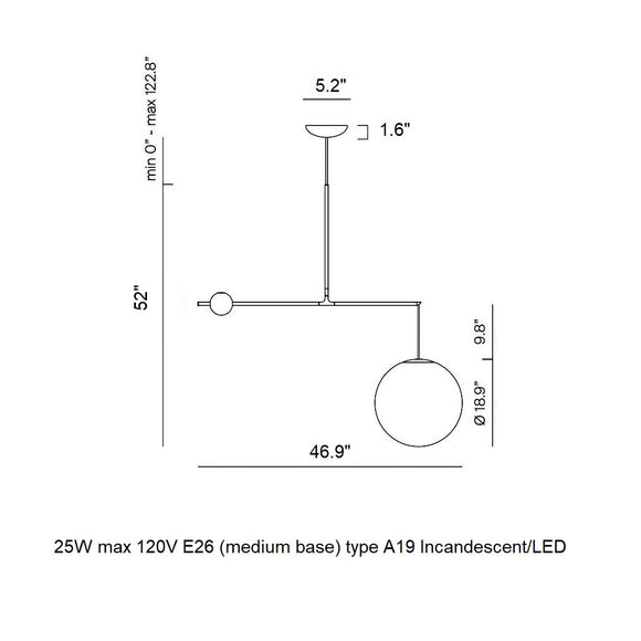 Malamata Adjustable Pendant Light Lighting Luceplan
