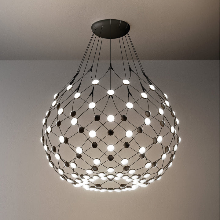 Mesh Suspension Light Lighting Luceplan Large: 39.4 in diameter 36 in