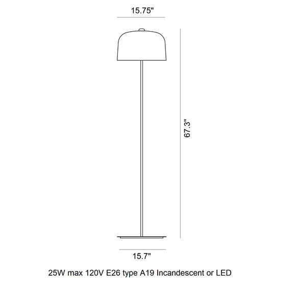 Zile Floor Lamp Floor Lamps Luceplan