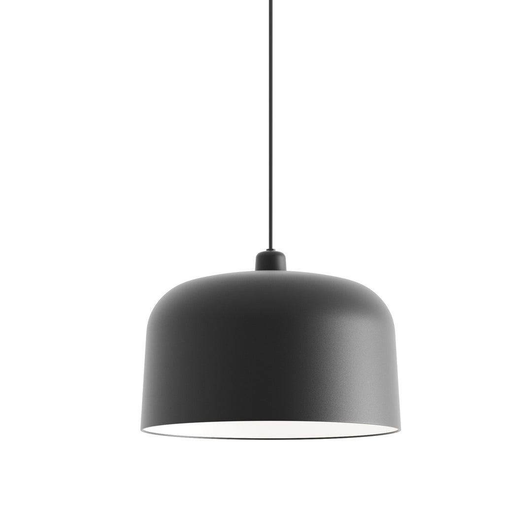 Zile Pendant Light Lighting Luceplan Matte Black Large: 15.7 in diameter
