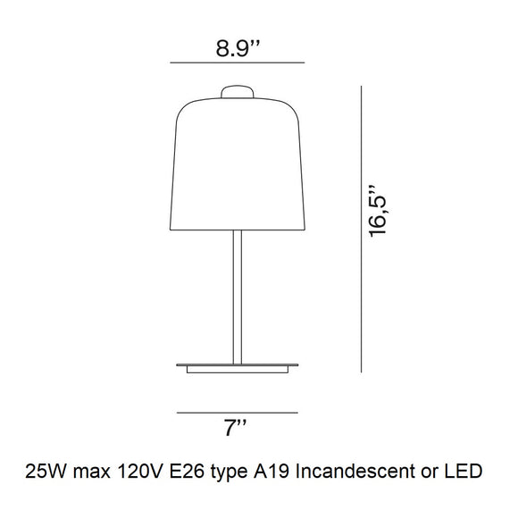 Zile Table Lamp Table Lamps Luceplan