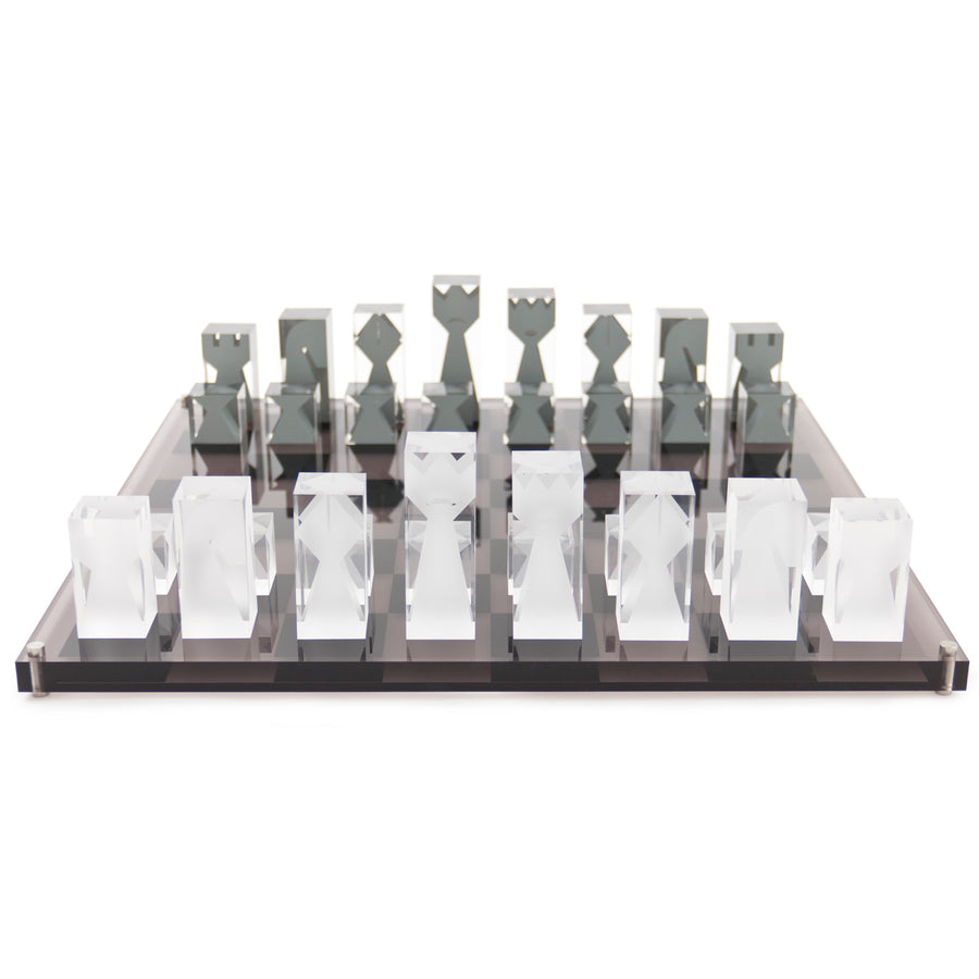 Acrylic Chess Set Jonathan Adler Black