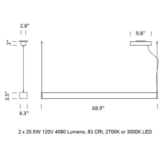 Tru Horizontal Pendant Light NEMO