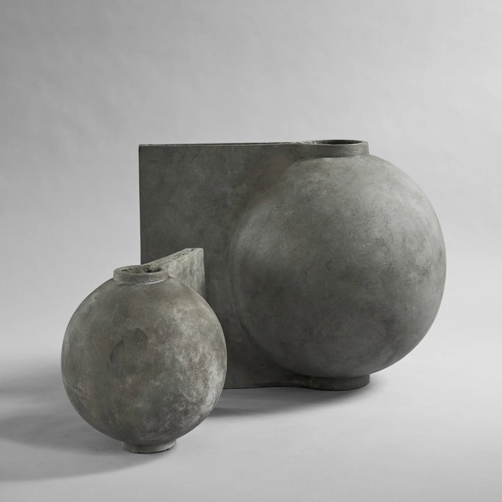 Offset Vase, Mini - Dark Grey Vases 101 Copenhagen   