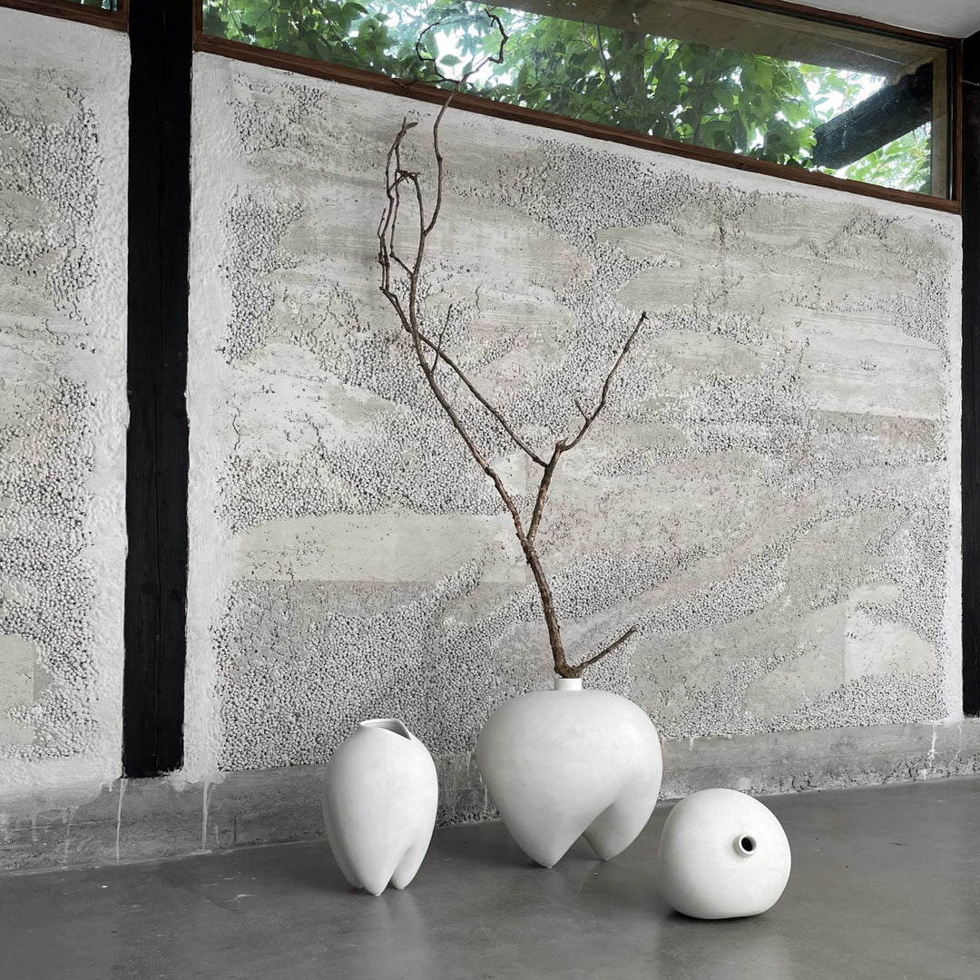 Sumo Vase, Slim - Bone White Vases 101 Copenhagen   