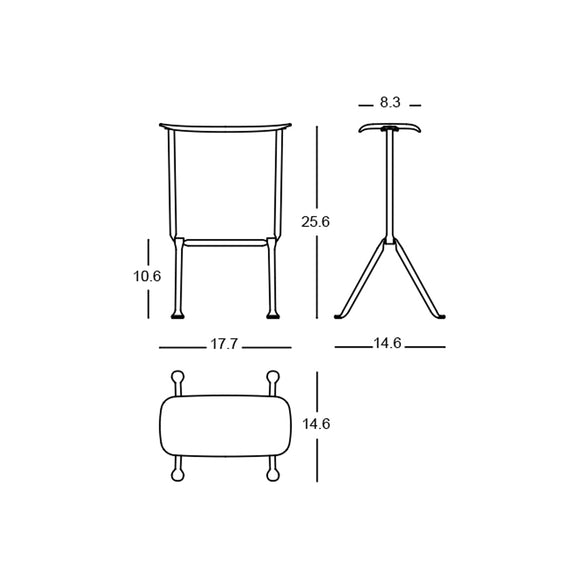 Officina Outdoor Barstool Bar Stools Magis
