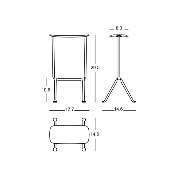 Officina Outdoor Barstool Bar Stools Magis