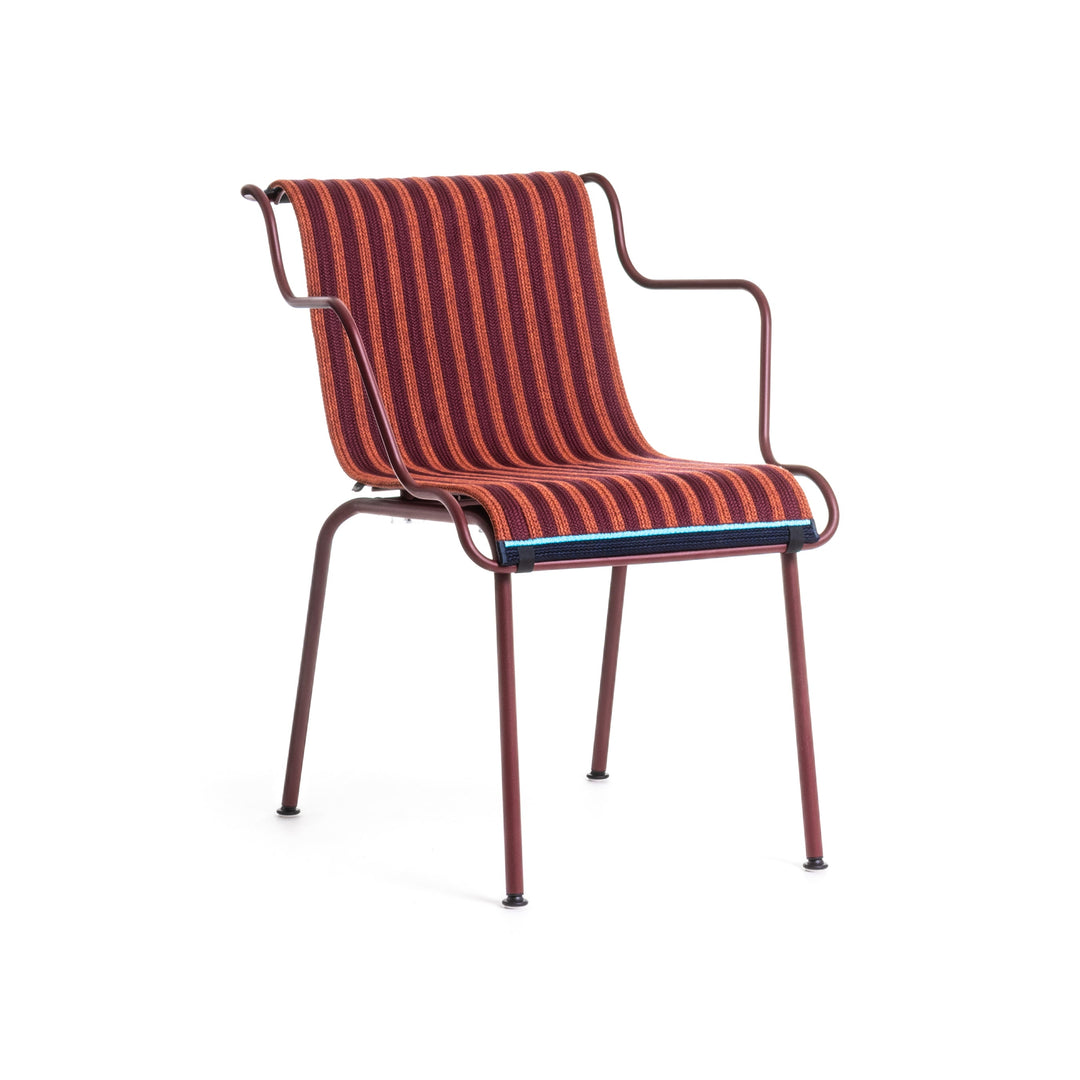 South Outdoor Stackable Armchair Chairs Magis Bordeaux Red / Orange