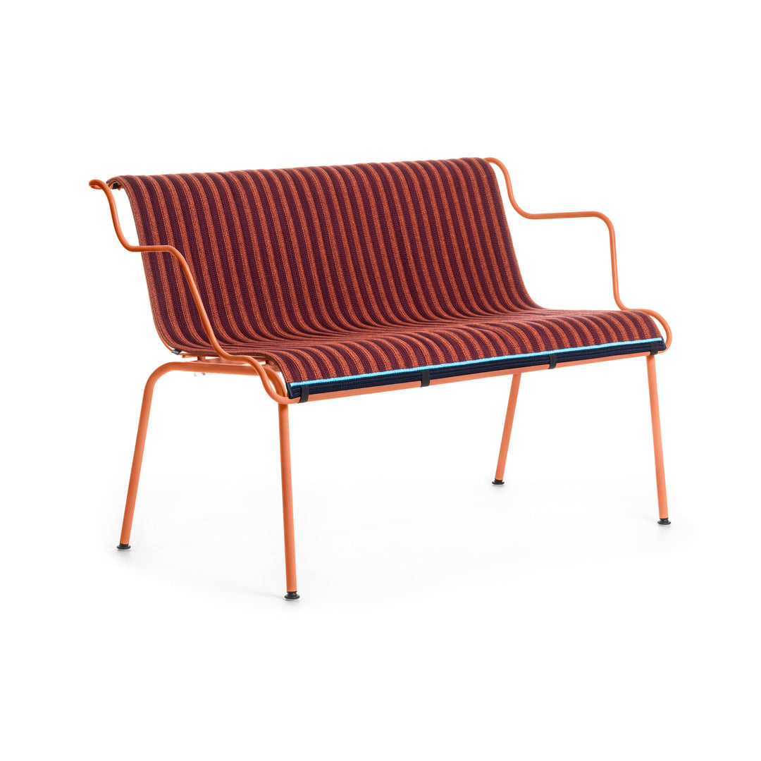 South Outdoor Stackable Bench Benches Magis Orange Red / Orange