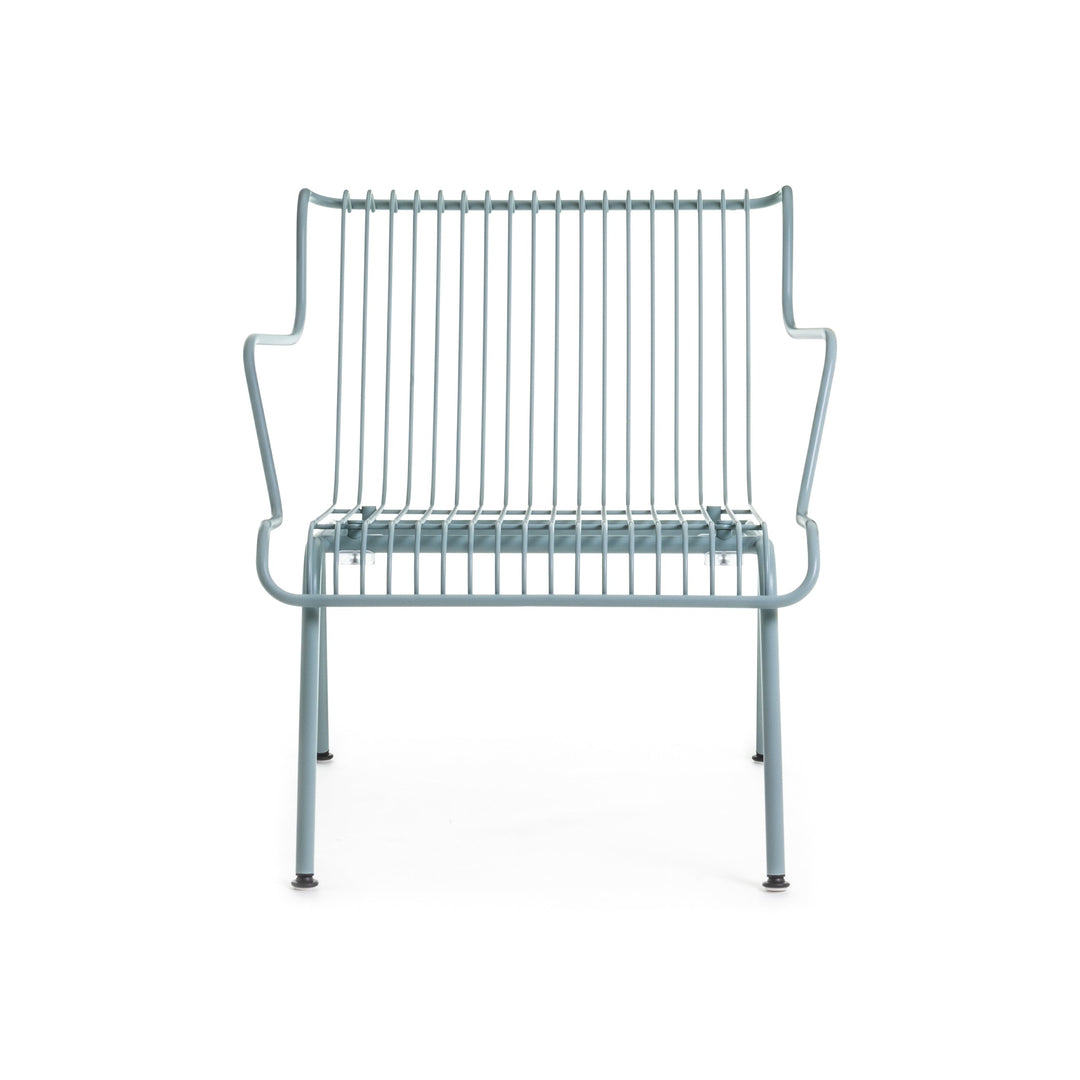 South Outdoor Stackable Lounge Armchair Outdoor Chairs Magis Sky Blue Chair Only
