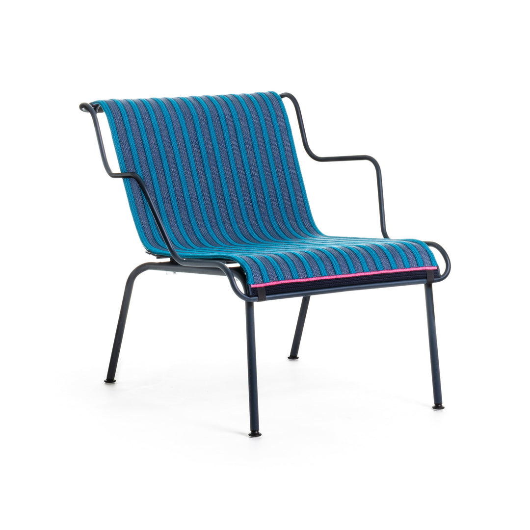 South Outdoor Stackable Lounge Armchair Outdoor Chairs Magis Night Blue Blue / Light Blue