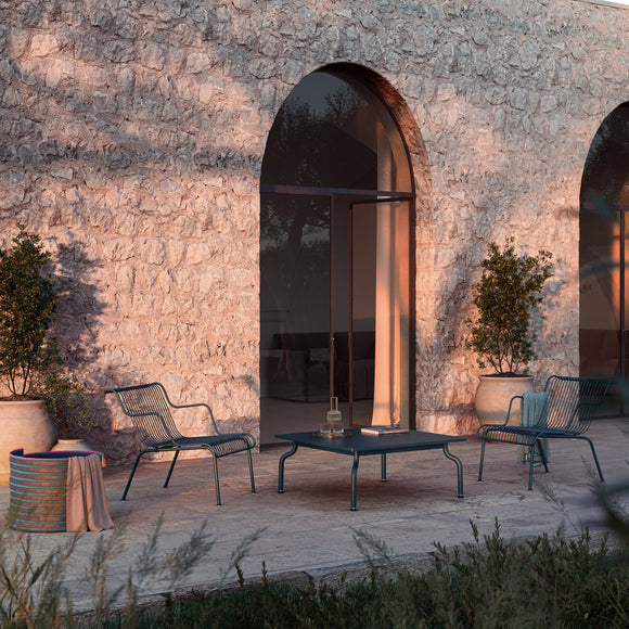 South Outdoor Stackable Lounge Armchair Outdoor Chairs Magis