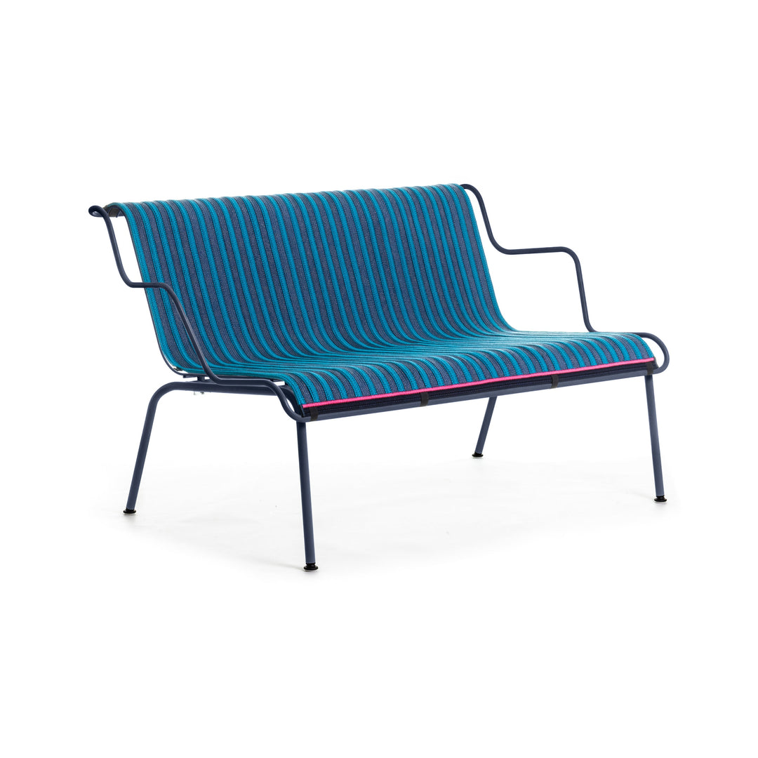 South Outdoor Stackable Lounge Bench Benches Magis Night Blue Blue / Light Blue