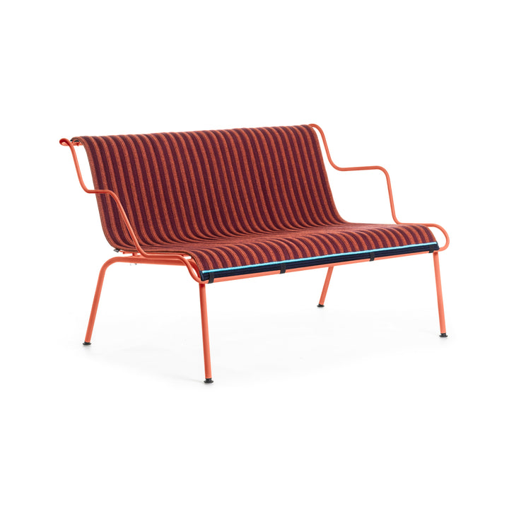 South Outdoor Stackable Lounge Bench Benches Magis Orange Red / Orange