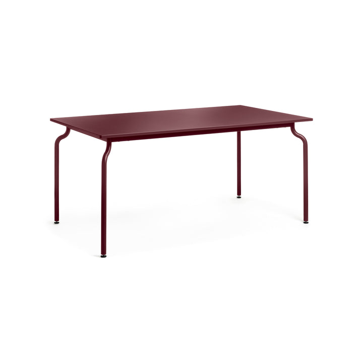 South Outdoor Rectangular Steel Dining Table Tables Magis Bordeaux Small: 63 in width
