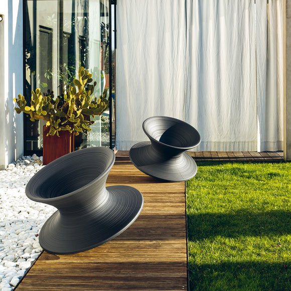 Spun Outdoor Rotating Chair Outdoor Chairs Magis