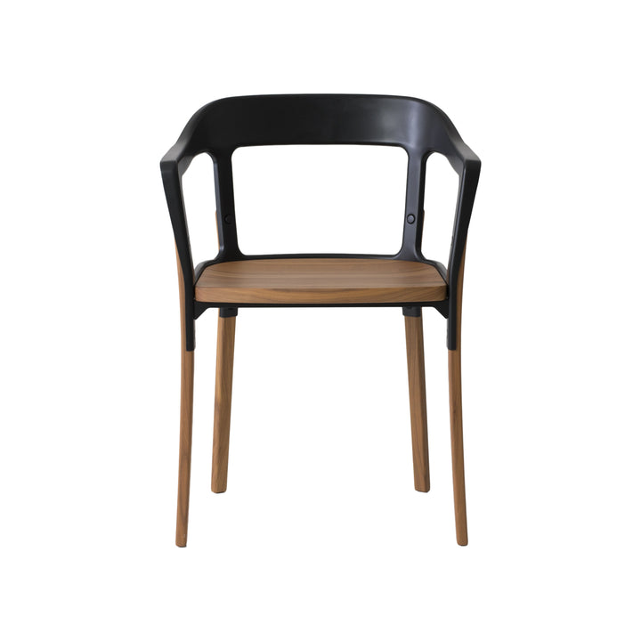 Steelwood Dining Armchair Chairs Magis Walnut / Black