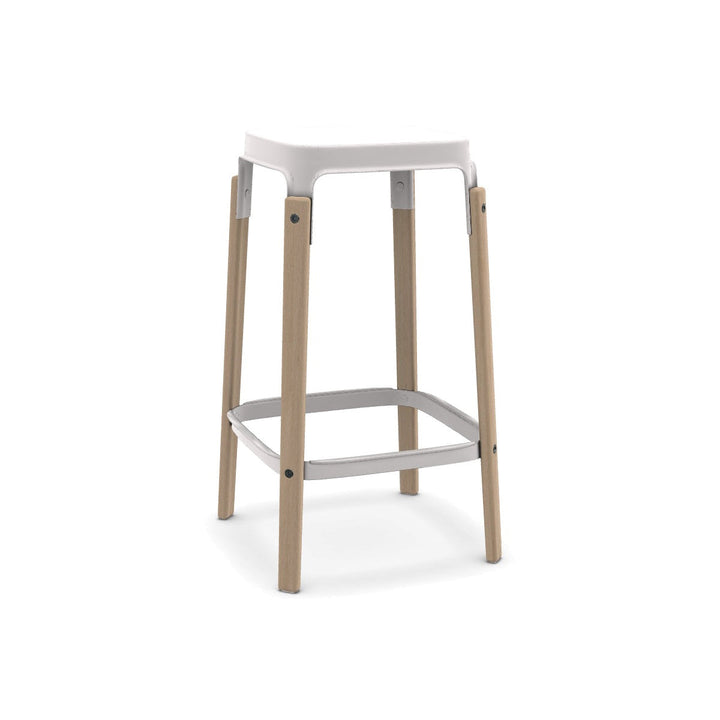 Steelwood Stool Table & Bar Stools Magis Natural / White