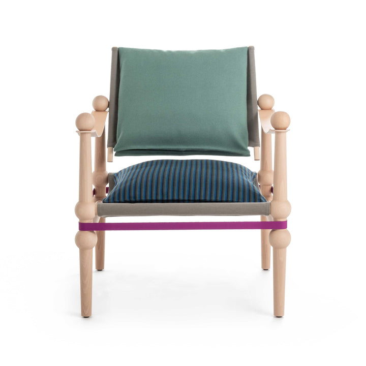 Twain Low Lounge Chair Chairs Magis Torri Lana Baghera 023 Kvadrat Hero 0932 / Beech Natural / Chair Only